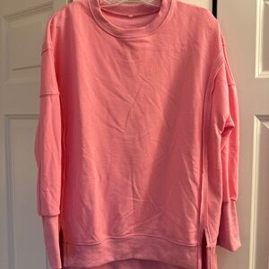 BWQ Pink Women's Tunic Sweatshirt Small